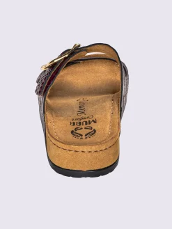 Mules|Pantoufles<Mules cuir vachette gaufré