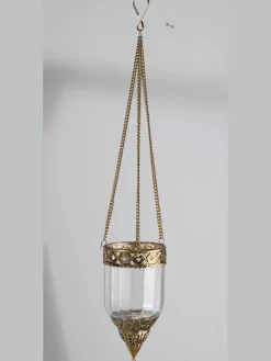 helline home Objet De Décoration<Panier suspendu pendentif en verre