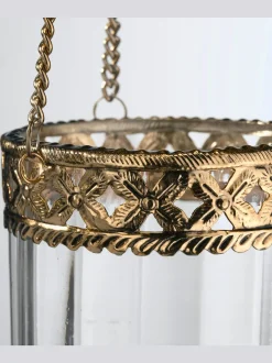 helline home Objet De Décoration<Panier suspendu pendentif en verre