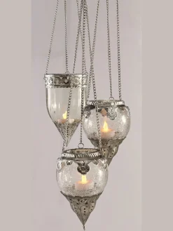 helline home Objet De Décoration<Panier suspendu pendentif en verre