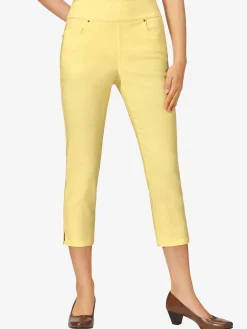 Collection L Pantalons<Pantacourt féminin en qualité bengaline