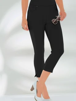 Collection L Pantalons<Pantacourt féminin en qualité bengaline