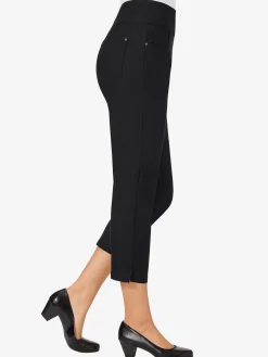 Collection L Pantalons<Pantacourt féminin en qualité bengaline