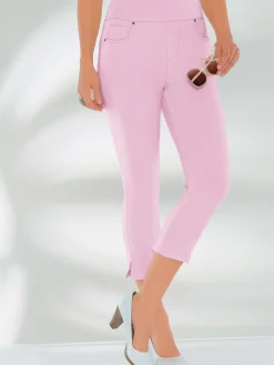 Collection L Pantalons<Pantacourt féminin en qualité bengaline