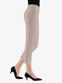 Collection L Pantalons<Pantacourt féminin en qualité bengaline