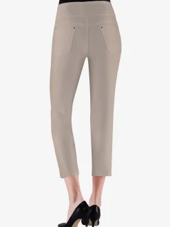 Collection L Pantalons<Pantacourt féminin en qualité bengaline