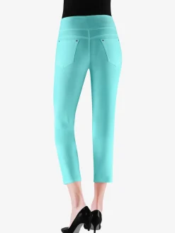 Collection L Pantalons<Pantacourt féminin en qualité bengaline