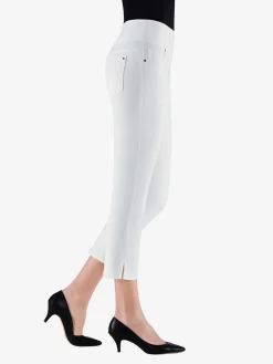 Collection L Pantalons<Pantacourt féminin en qualité bengaline