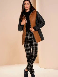 Rick Cardona Pantalons<Pantalon à carreaux ceinture élastique, coulisse et lien à nouer