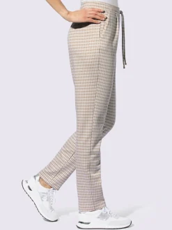 Rick Cardona Pantalons<Pantalon à carreaux jersey moelleux