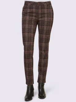 Rick Cardona Pantalons<Pantalon à carreaux élasthanne