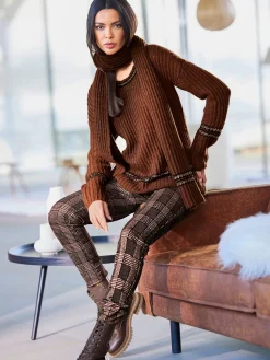 Rick Cardona Pantalons<Pantalon à carreaux élasthanne