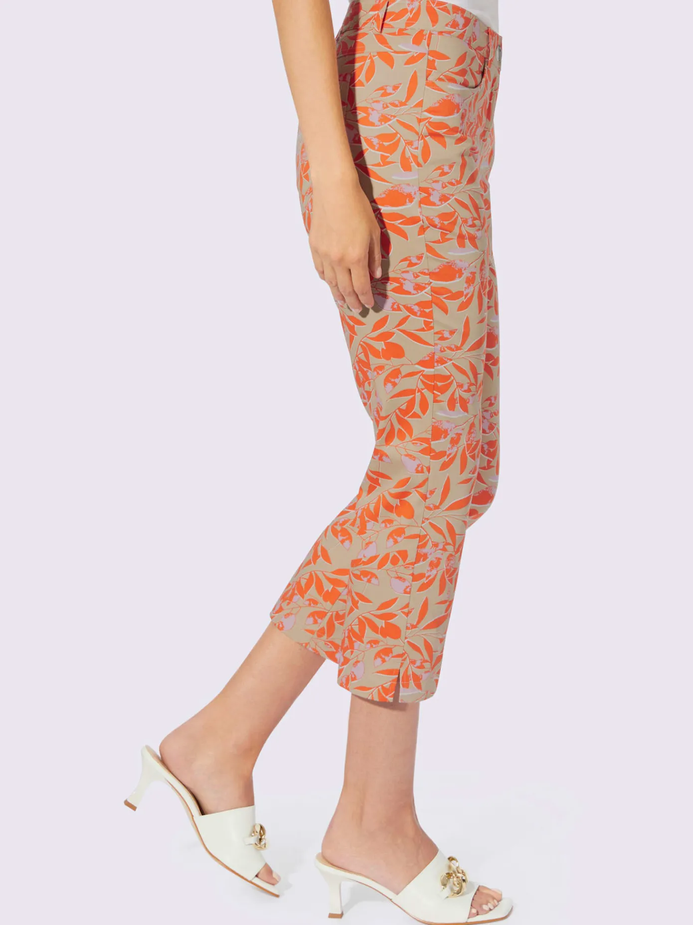 Ashley Brooke Pantalons<Pantalon 7/8 fentes latérales à l'ourlet