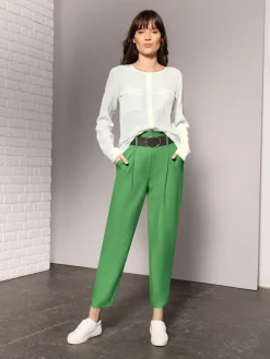 Creation L Pantalons<Pantalon à pinces qualité tissée