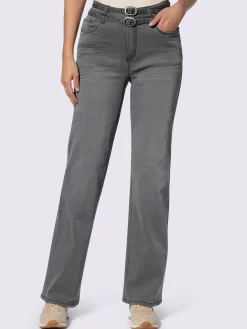 Linea Tesini Pantalons<Pantalon 5 poches coupe droite aux jambes