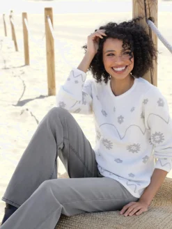 Linea Tesini Pantalons<Pantalon 5 poches coupe droite aux jambes