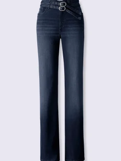 Linea Tesini Pantalons<Pantalon 5 poches coupe droite aux jambes