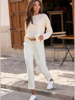 LASCANA Pantalons<Pantalon 7/8 poches fendues pratiques
