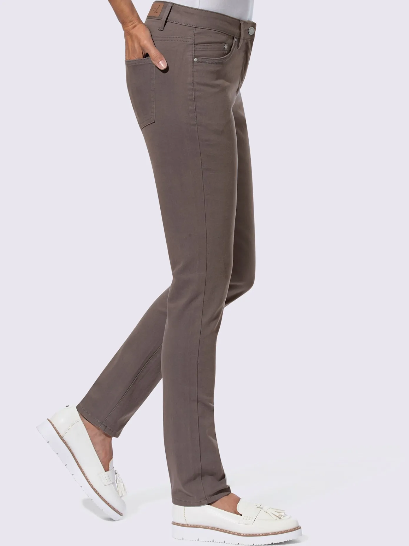 Collection L Pantalons<Pantalon 5 poches qualité coton