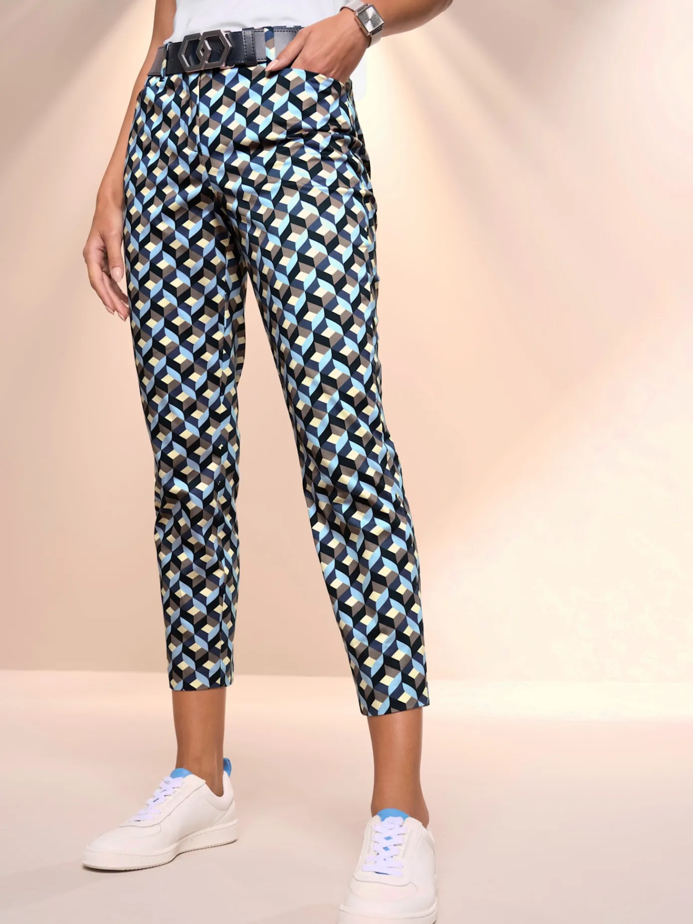 Rick Cardona Pantalons<Pantalon 7/8 superbe motif graphique