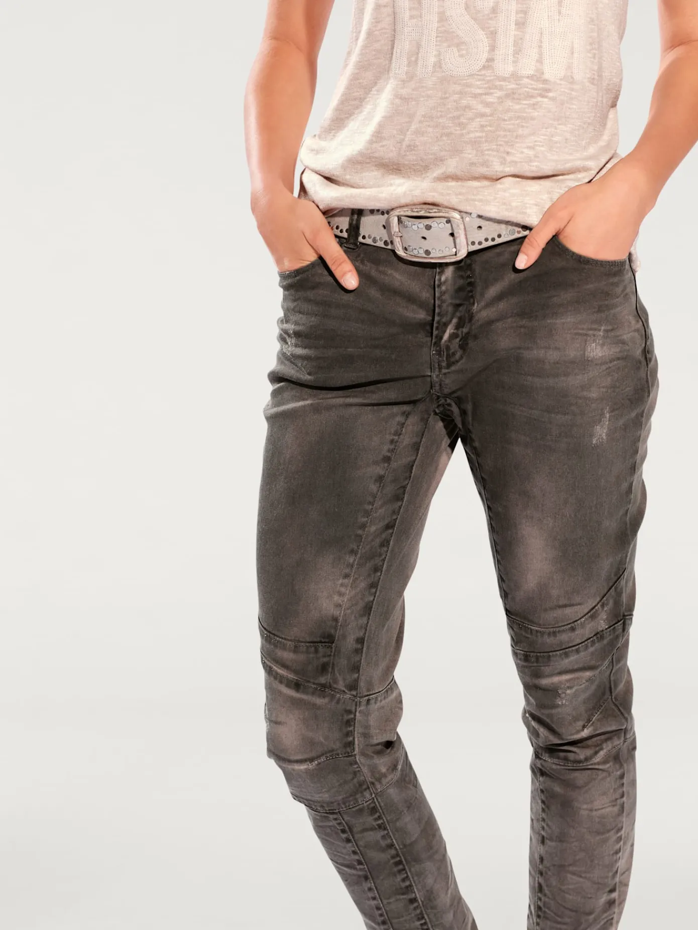 Rick Cardona Pantalons<Pantalon boyfriend coupe droite