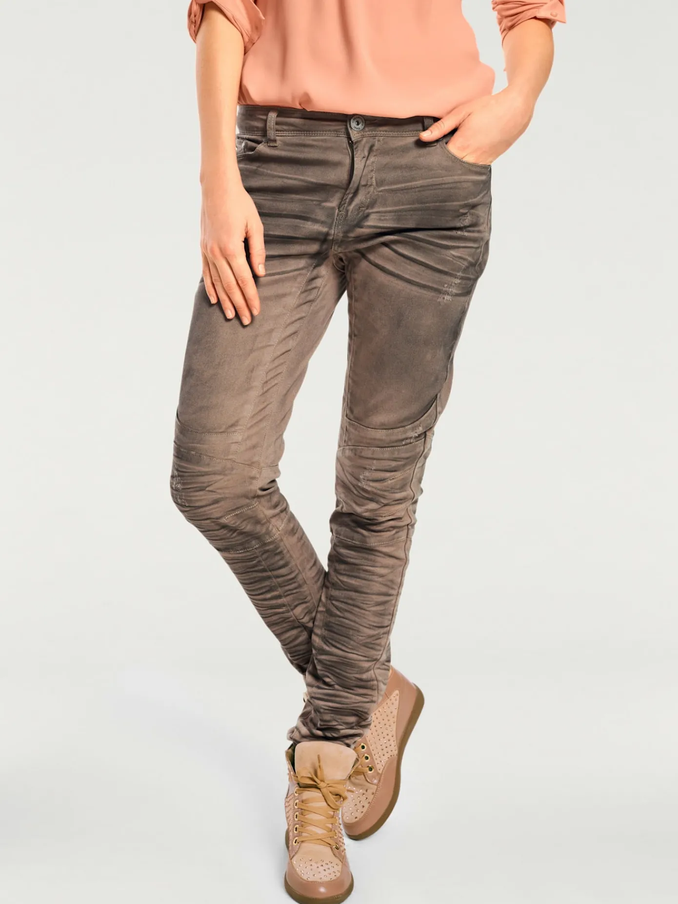 Rick Cardona Pantalons<Pantalon boyfriend coupe droite