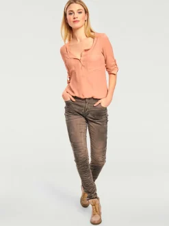 Rick Cardona Pantalons<Pantalon boyfriend coupe droite