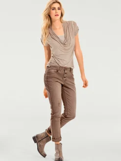 Linea Tesini Pantalons<Pantalon boyfriend coupe droite