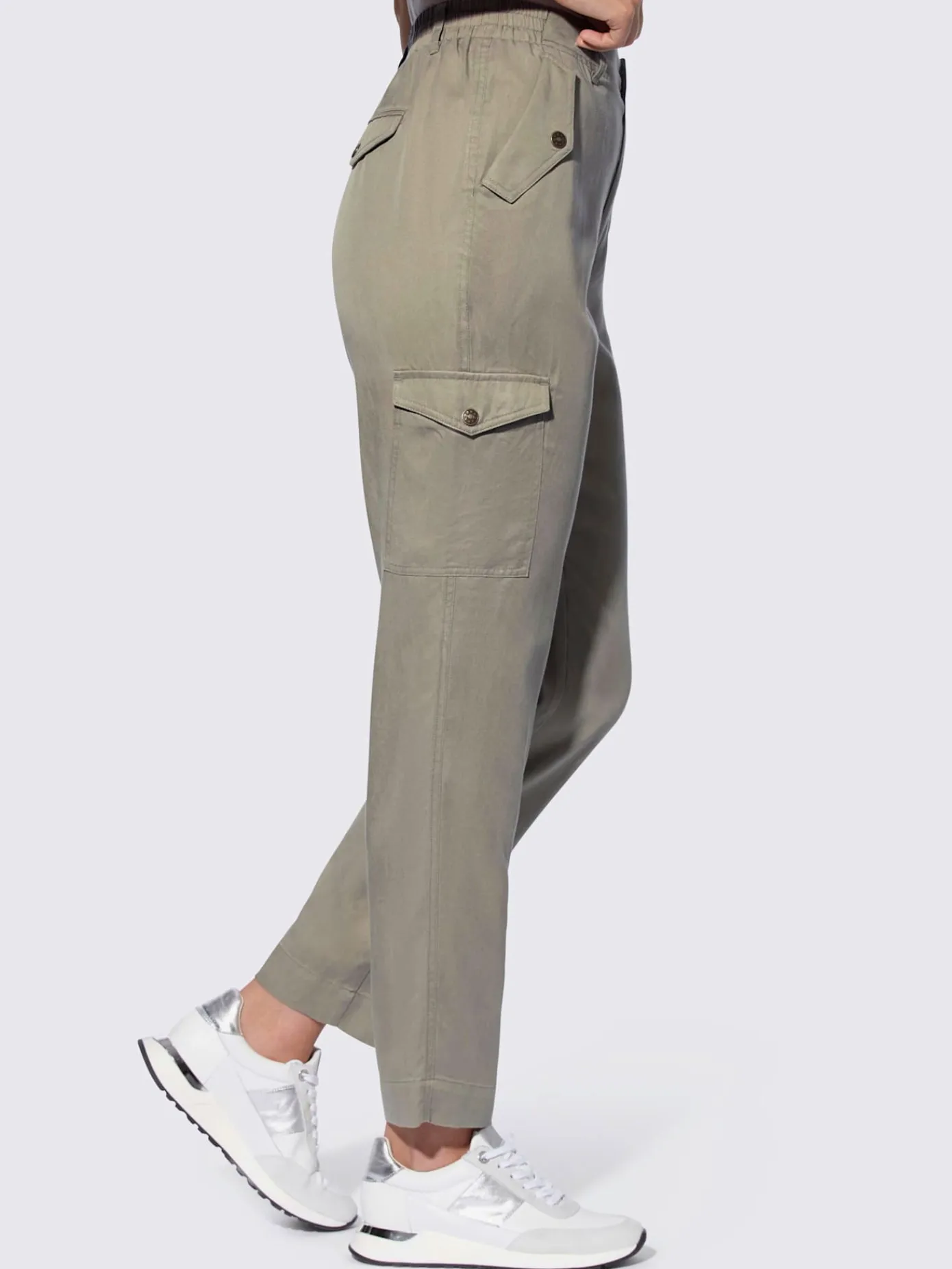 Rick Cardona Pantalons<Pantalon cargo pur lyocell