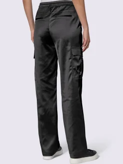 Rick Cardona Pantalons<Pantalon cargo qualité satin légèrement brillante