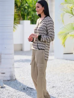 Rick Cardona Pantalons<Pantalon cargo qualité satin légèrement brillante