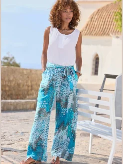 Buffalo Pantalons<Pantalon ceinture à nouer élastique et fixe