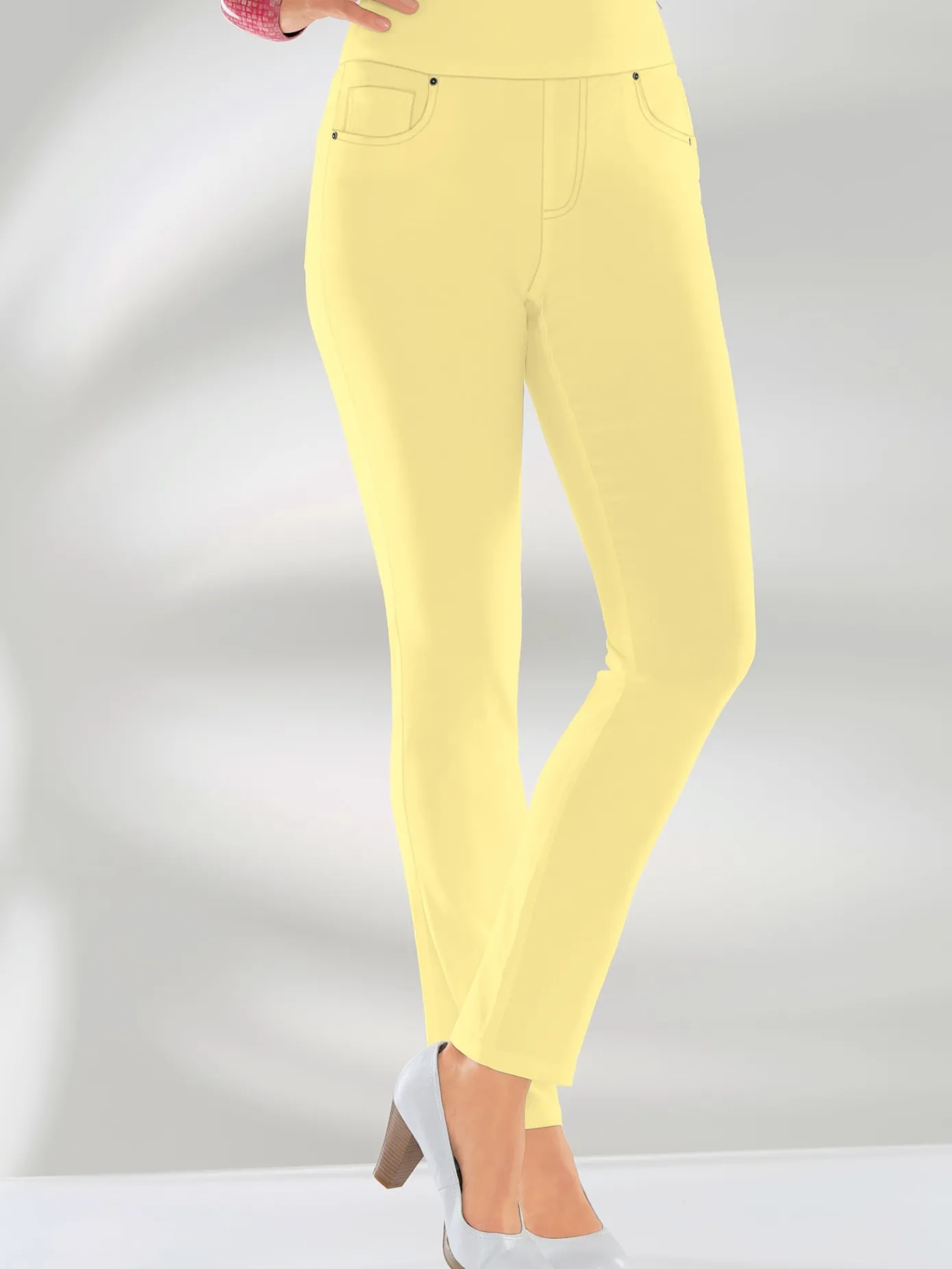 Collection L Pantalons<Pantalon ceinture haute affinante à glissière