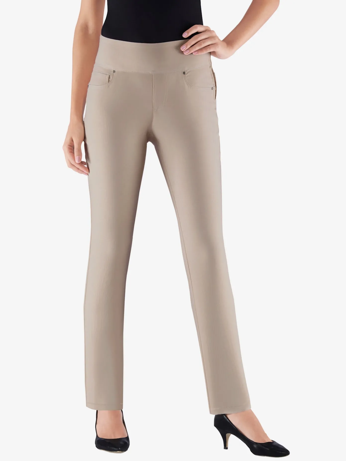 Collection L Pantalons<Pantalon ceinture haute affinante à glissière