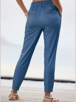 LASCANA Pantalons<Pantalon ceinture élastique avec cordon