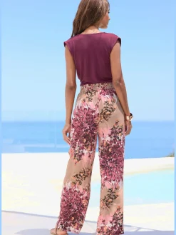 LASCANA Pantalons<Pantalon ceinture élastique douce