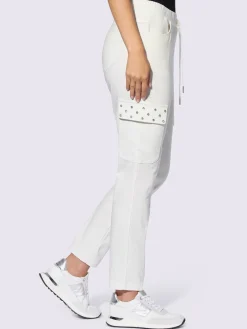 Mandarin Pantalons<Pantalon ceinture élastique, coulisse et lien à nouer