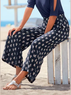 Vivance Pantalons<Pantalon ceinture plate devant, élastique derrière