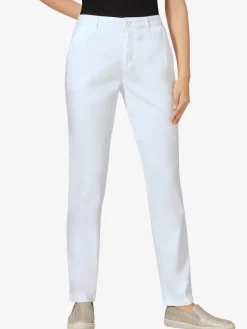 Pantalons<Pantalon chino femme en coton extensible
