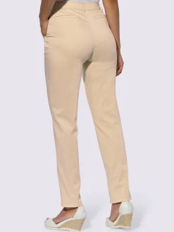 Pantalons<Pantalon chino satin coton