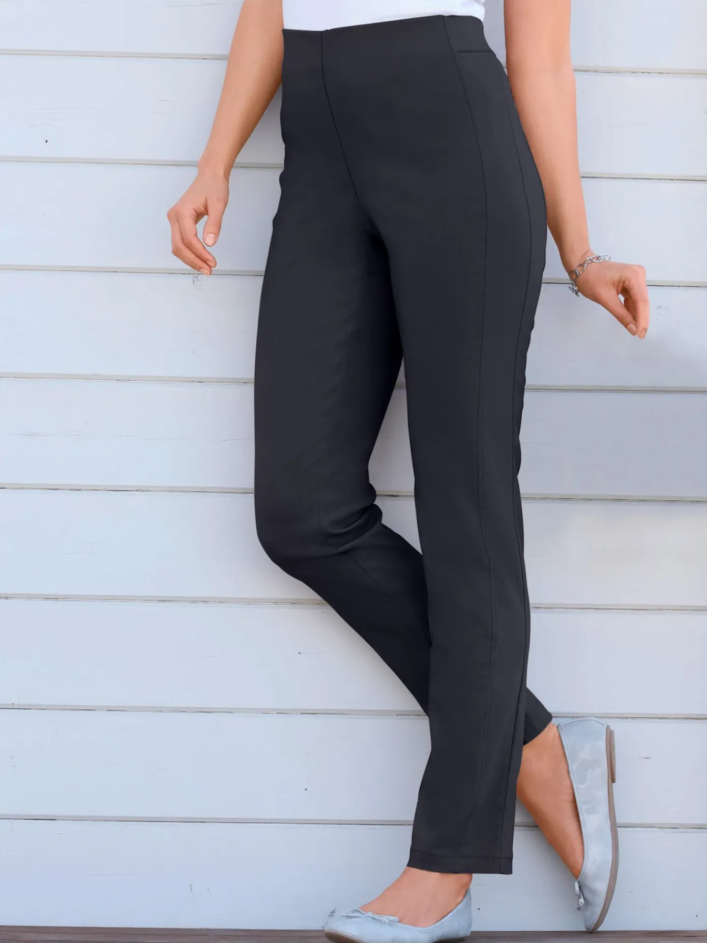 Stehmann Comfort line Pantalons<Pantalon classique uni avec ceinture élastique