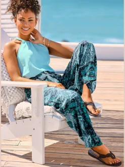 Vivance Pantalons<Pantalon coupe ample tendance