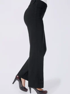 Alessa W. Pantalons<Pantalon coupe droite détails boutonnés