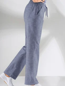 Pantalons<Pantalon coupe sportive ceinture élastique