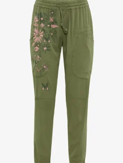 Pantalons<Pantalon décontractée imprimé fleurs et papillons