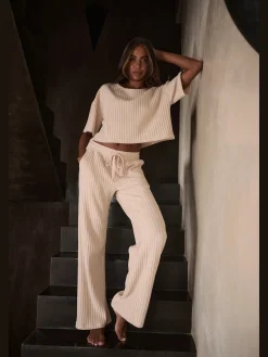 LASCANA Tenues De Détente<Pantalon d'intérieur pantalon côtelé avec jambes larges