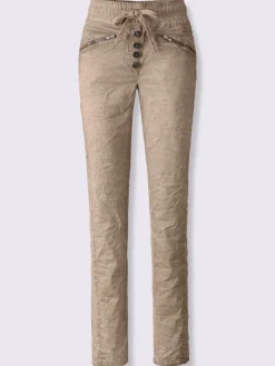 Linea Tesini Pantalons<Pantalon délavage « oil dyed » tendance