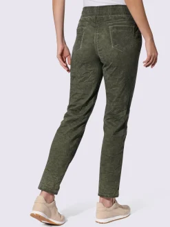 Linea Tesini Pantalons<Pantalon délavage « oil dyed » tendance