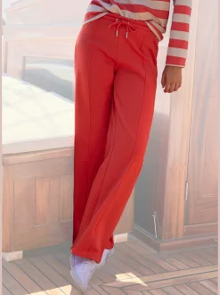 H.I.S Tenues De Détente<Pantalon détente large pantalon molletonné avec nervures sur l'avant de la jambe