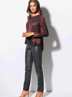 Creation L Pantalons<Pantalon effet enduit coupe féminine